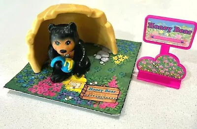 Vintage Littlest Pet Shop Zoo - Honey Bear With Cozy Cave - 1993 Kenner • $35