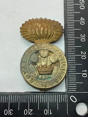 Original WW1 / WW2 British Army Royal Welsh Fusiliers Regiment Cap Badge • $25.45