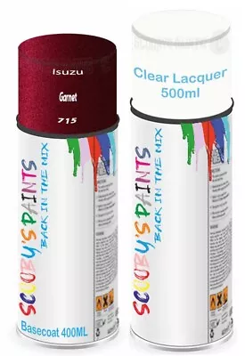 For Isuzu Aerosol Spray Paint Garnet 715 Car Scratch Fix Repair Lacquer • £21.99