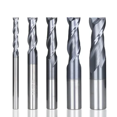 Solid Carbide End Mill 2 Flute Slot Drill HRC55 6 To 10mm TiAlN Coated UK Stock • £6.99