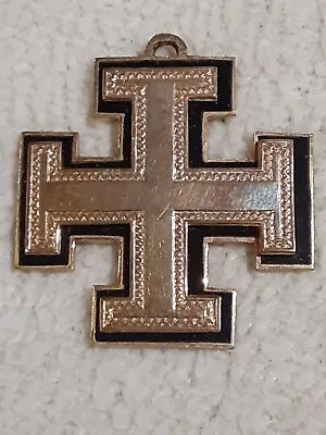 Vintage Antique Masonic Cross Pendant Medal Badge Part • $19.99