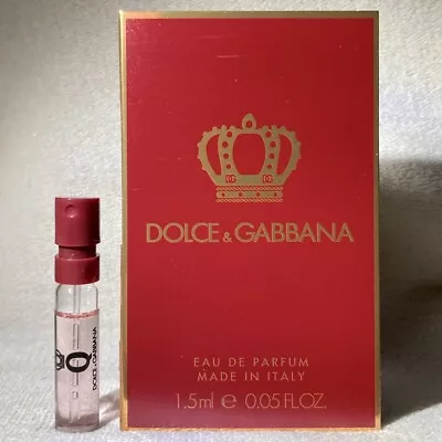 Dolce & Gabbana Q (Queen) Eau De Parfum EDP Sample Spray .05oz 1.5mL In Card • $9.49