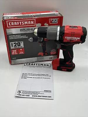 Craftsman 20V 1/2  Cordless Brushless Hammer Drill - CMCD732B • $49.99