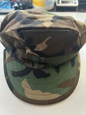 Marines Military Utility Cover 8 Point Fatigue Hat BDU Cap Camo Sz S • $8