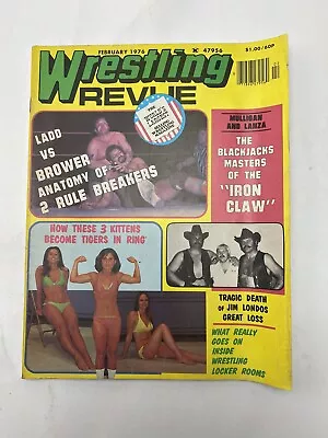 Vintage Wrestling Revue Feb 1976 Ladd Vs Brower COMB SHIP $1 PER MULT • $9.99