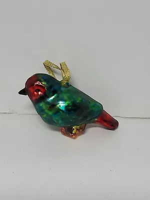 Williams Sonoma 12 Days Of Christmas Glass Ornament Day 4 Calling Birds • $16.99