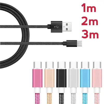 Fast Charger For Samsung S8 S9 S10 S20 S21 S22 Type C USB-C Data Charging Cable • £3.30