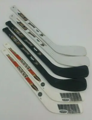 Lot Of 6 Franklin NHL Anaheim Ducks Mini Knee Hockey Sticks Sport Game Toy • $24.99