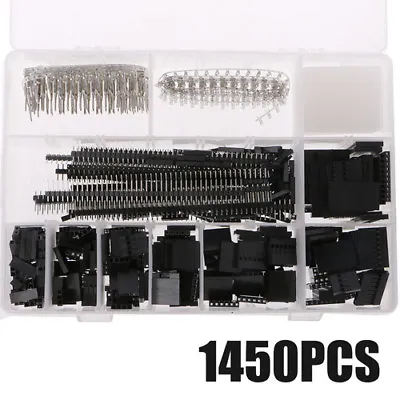 1450Pcs Male Female Jumper Wire Connector Kits 2.54mm PCB Pin Headers For Dupont • $15.92