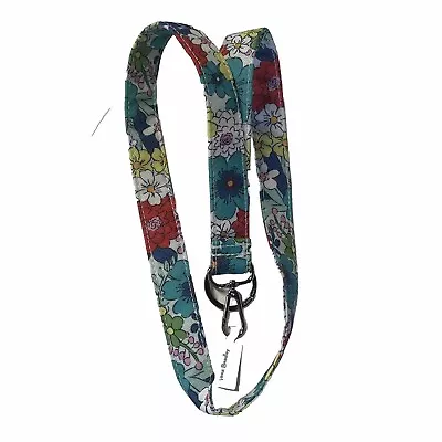 Vera Bradley Lighten Up Wide Lanyard Far Out Floral Groovy Key Chain Fob NWT • $12.99