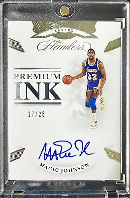 2019-20 Flawless Premium Ink Magic Johnson Auto /25 Lakers  • $189.99