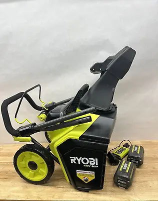RYOBI Electric Snow Blower 40V  18 In 1-Stage - 2 (6ah) Batteries • $379
