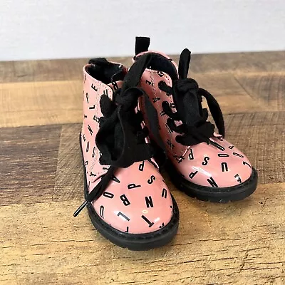 Zara Baby Alphabet Lace Up Boots Size 21/ 4.5 US • $39.18