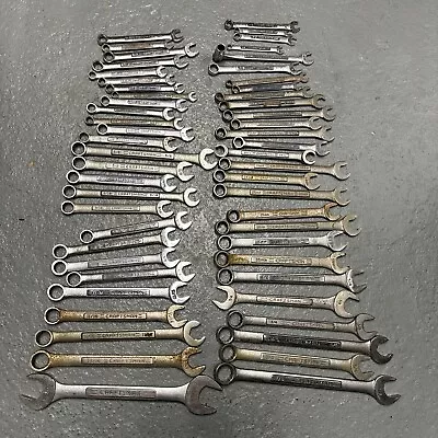 Huge Lot Of 55 Vintage Craftsman USA Wrenches Standard & Metric READ • $29