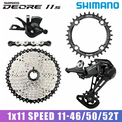 Shimano DEORE M5100 MTB Groupset 11-46/50/52T M5100 KIT Mountain Bike 1x11 Speed • $222.62