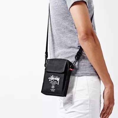 2024 Unisex Stussy Black Mens Shoulder Bag Cross Body Bag UK . • £6.99