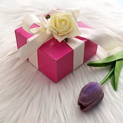 Fuchsia 100 Pcs Cake FAVOR BOXES 4 X4 X2  Wedding Party Decorations GIFT Supply • $18.72