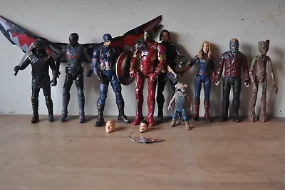 Marvel Avengers Figure Collection (job Lot) Captain America Iron Man Etc • £10