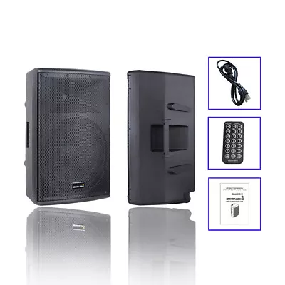 2-Way 15  Active Bluetooth Speaker Pro 4000W Powered Studio Stage PA KTV Speaker • $279.88