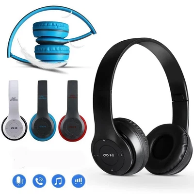 £7.99 • Buy Wireless Bluetooth 5.1 Headphones Noise Cancelling Over-Ear Stereo Earphones UK