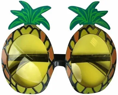 Pineapple Glasses - Hawaii Hawaiian Summer Beach Pool Beers Party Fancy Dress • £2.75