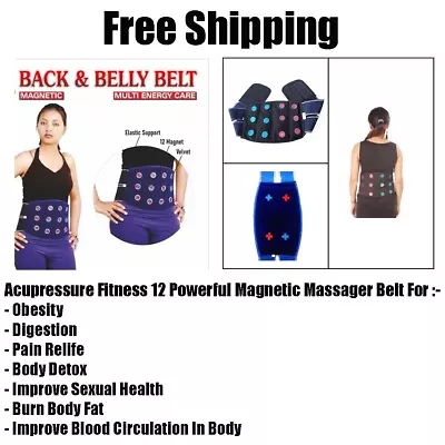 Acupressure Fitness 12Powerful Magnetic Massager Belt For Pain Obesity Digestion • $41.27