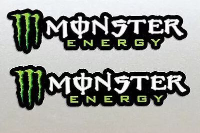 Monster Energy Racing Stickers Large 21cm X 2 Bike Car Moto Yamaha Kawasaki • £3.95