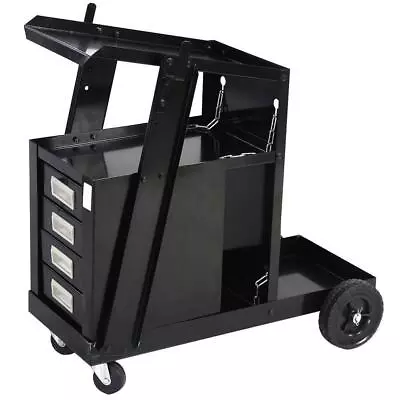 Welding Cart Plasma Cutting Machine With 4 Drawer Cabinet 150lbs Weight Capacity • $94.99