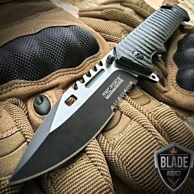 8.5  TAC FORCE SPRING OPEN ASSISTED TACTICAL FOLDING POCKET KNIFE Rescue Blade • $14.20