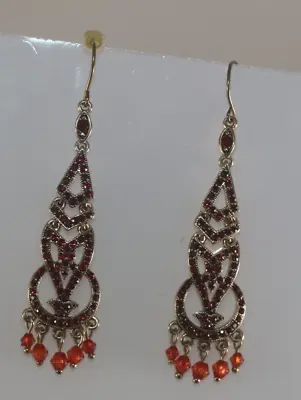 Vintage Dangling Monet Chandelier Earrings • $9.99