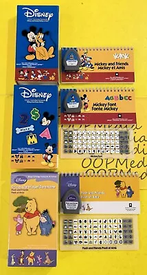 LOT OF 3 DISNEY Cricut CARTRIDGE SET Mickey & Friends/ Mickey Font/ Pooh Friends • $19.99