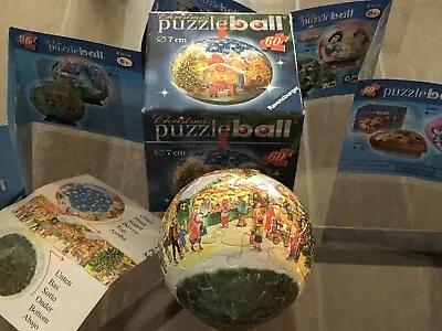 Ravensburger 60-piece 7 Cm Christmas Puzzle Ball Christmas Market 2005  • $12