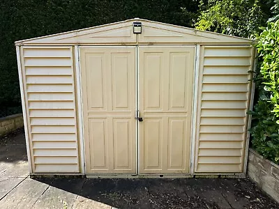 BillyOh Retford 10ft X 8ft Fronted Premium Woodgrain Apex Plastic Shed • £112