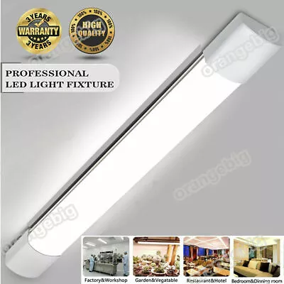 LED Batten Tube Light Linear Slimline Panel Ceiling Lights Wall Shed 2FT 3FT 5FT • £83.49