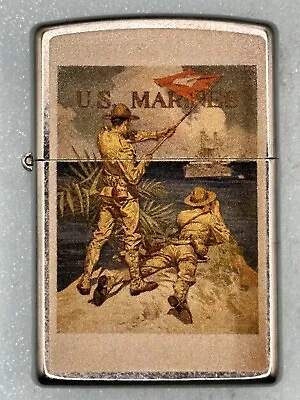 2020 United States Marines Soldiers War Poster Chrome Zippo Lighter NEW • $28.95