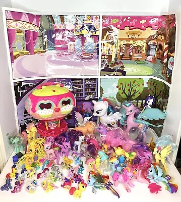 My Little Pony Lot Ponies Blinds Minis Toys Balloon House Scene Poster-Need TLC! • $70