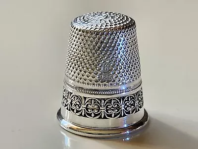 Vintage Sterling Silver Thimble Made In Germany By Lotthammer No Holes EC • $20.50