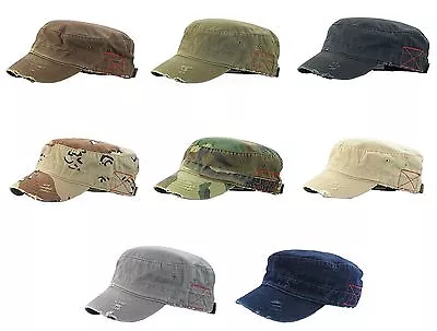 BDU Inspired Low Profile Short Bill Adjustable Hat Fidel Military Cadet Cap • $13.95