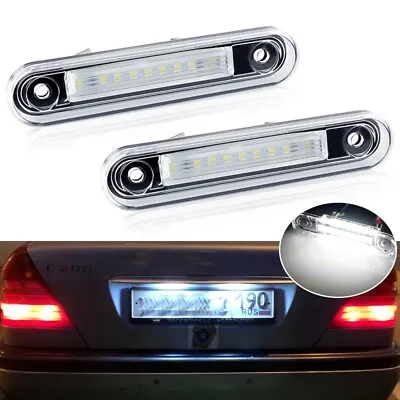 2x White 18-SMD LED License Plate Light For 1993-1997 Mercedes-Benz W202 C-Class • $19.99