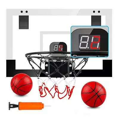 Leweet Mini Basketball Goal Door Hang Type Electronic Scoring Function Cheers • $67.75