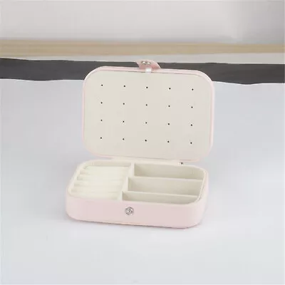 Portable Jewelry Box Leather Organizer Travel Jewellery Ornaments Storage Case A • $15.58