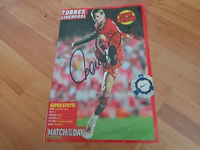 £24.99 • Buy Original Signed Fernando Torres Liverpool Spain Legend Magazine Photo 12x9 