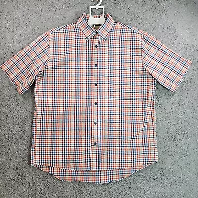 Cabela's Outfitter Series Shirt Mens Large Button Down Short Sleeve Plaid - L • $15.99