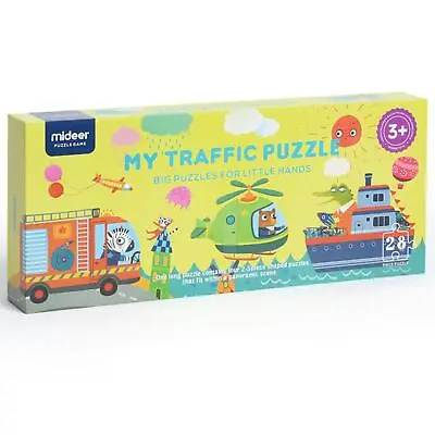 Mideer Puzzles & Games My Traffic Puzzle Kids Educational Cars Lorries Jigsaw • £9.99