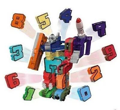 EMCO Pocket Morphers Megabot Transformers Numbers Set Of 10 • $95.77