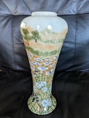 Tall Cobridge Stoneware Pottery Landscape Vase Moorcroft Co England 1999 • $125