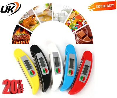 £4.97 • Buy Digital Food Thermometer Probe Meat Kitchen BBQ Cooking Temperature Turkey Milk
