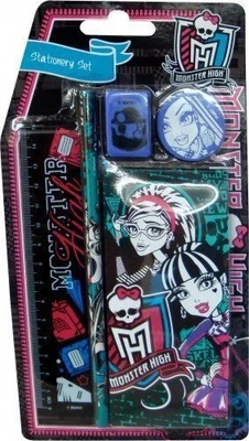 £5.19 • Buy Monster High Quality Character Stationery Set - Children, Pencil, Ruler, Rubber
