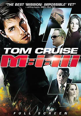 MISSION IMPOSSIBLE 3 III Tom Cruise Philip Seymour Hoffman 2006 DVD Disc Only • $3.25