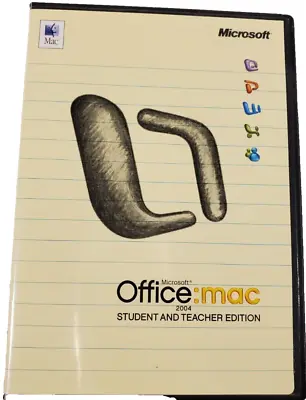 Microsoft Office 2004 Student Edition For Apple Mac OS X Full Version 3 Licenses • $21.99
